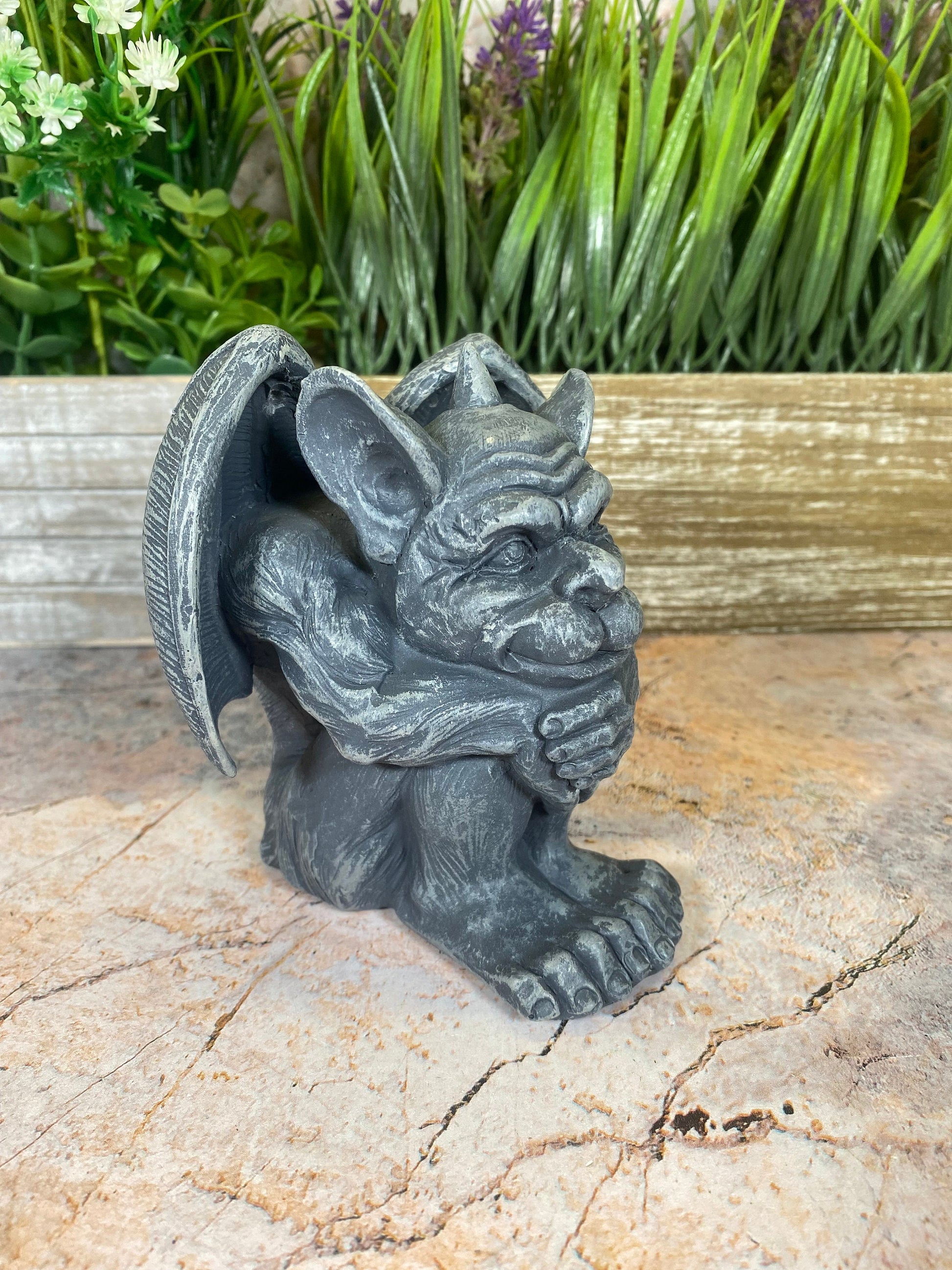 Medieval Gothic Gargoyle Sculpture | Quality Cold Cast Resin | Indoor/Outdoor Garden Statue | Handmade Ornament-Osiris Craftworks