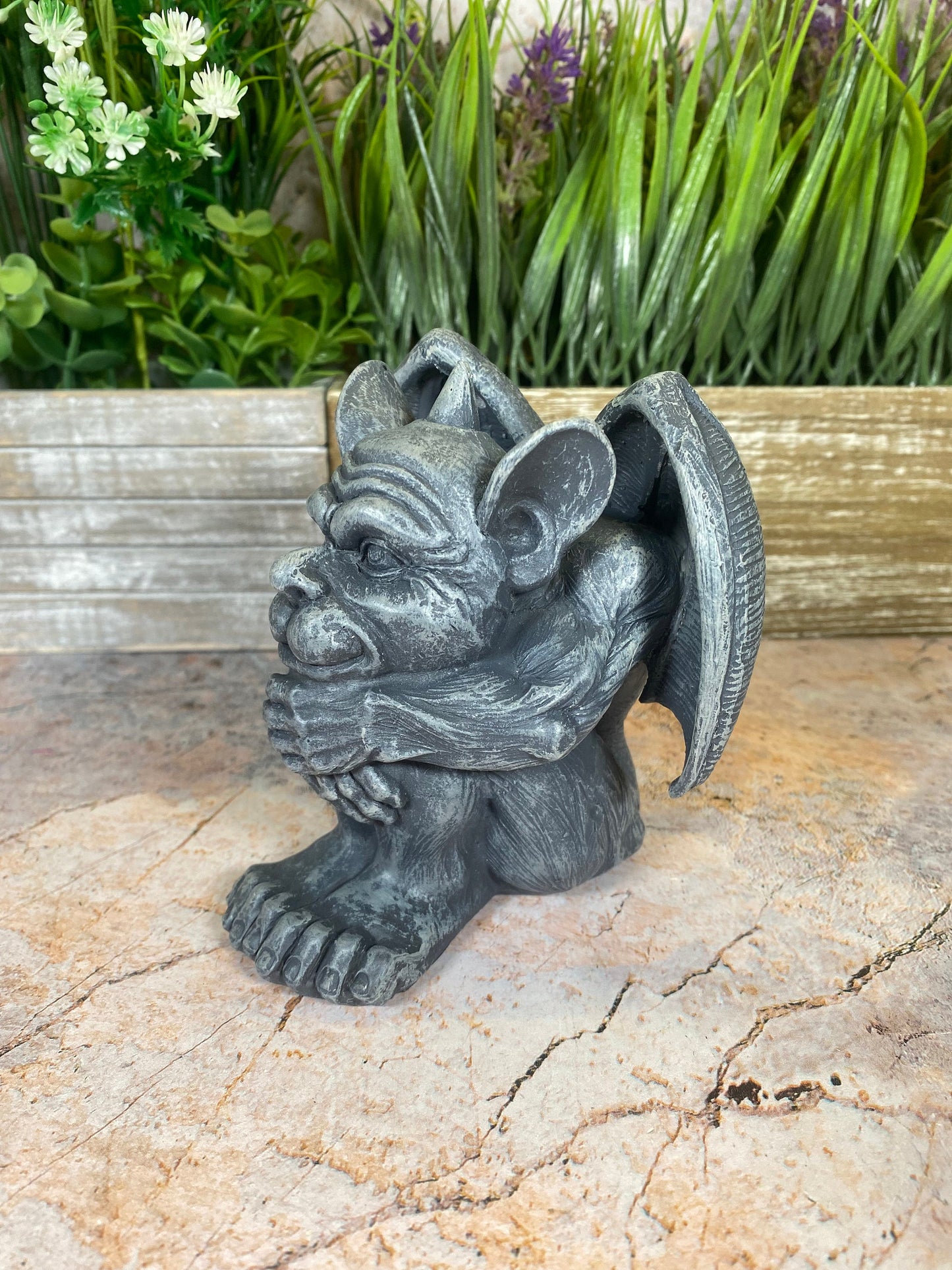 Medieval Gothic Gargoyle Sculpture | Quality Cold Cast Resin | Indoor/Outdoor Garden Statue | Handmade Ornament-Osiris Craftworks