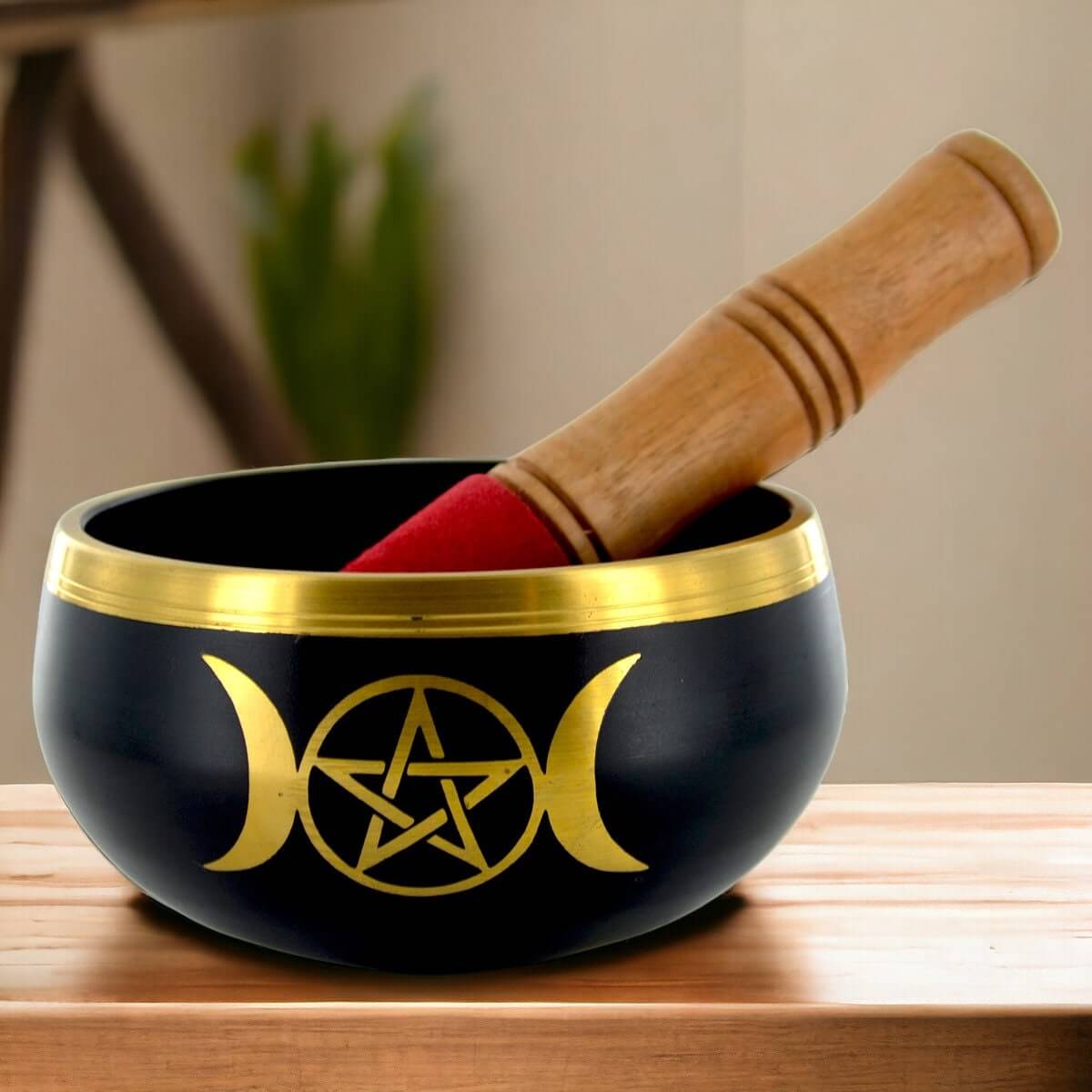 Enchanting Triple Moon Goddess Singing Bowl - Meditation and Sound Healing Instrument, Ritual Bowl Spiritual Decor, Wiccan & Pagan Altar-Osiris Craftworks