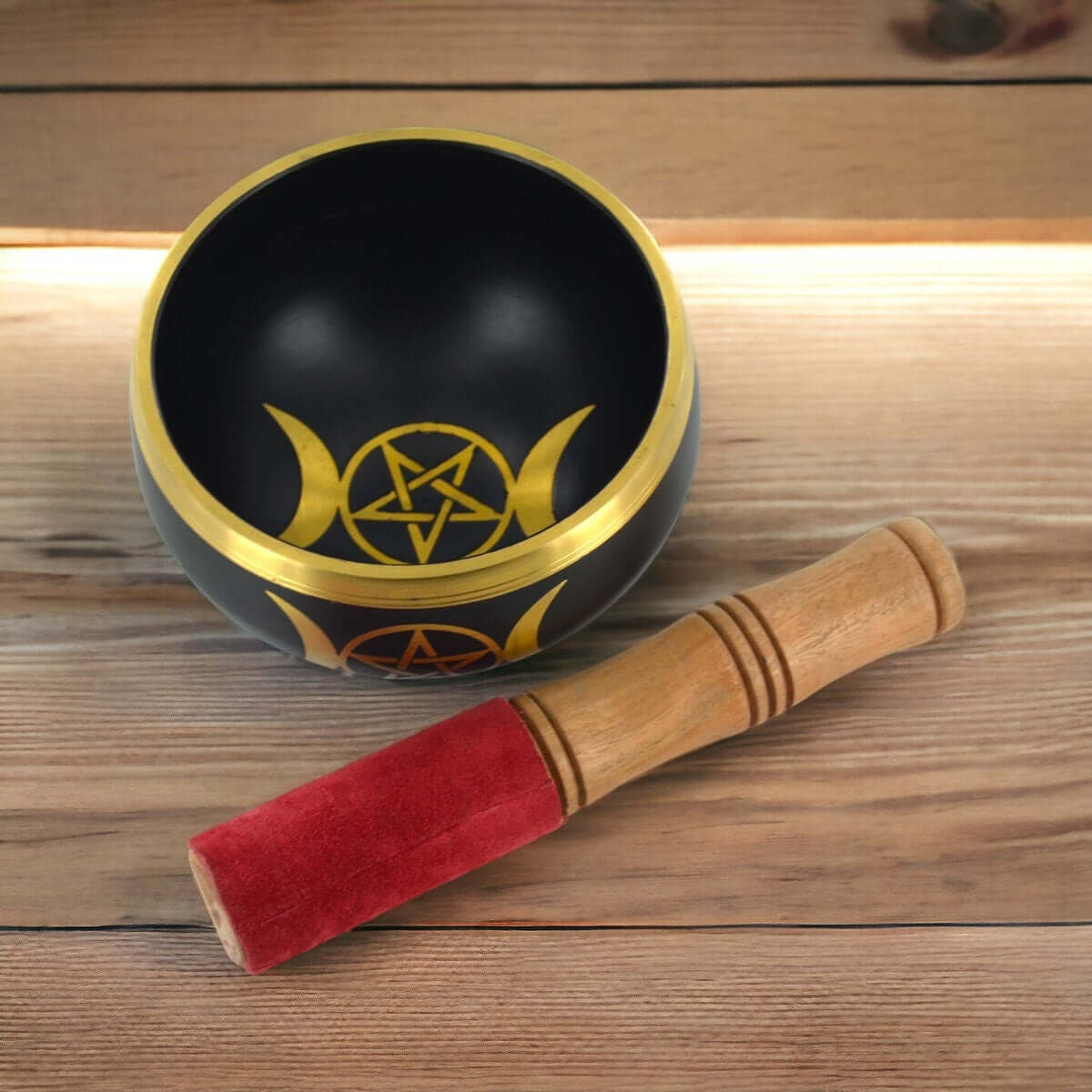 Enchanting Triple Moon Goddess Singing Bowl - Meditation and Sound Healing Instrument, Ritual Bowl Spiritual Decor, Wiccan & Pagan Altar-Osiris Craftworks