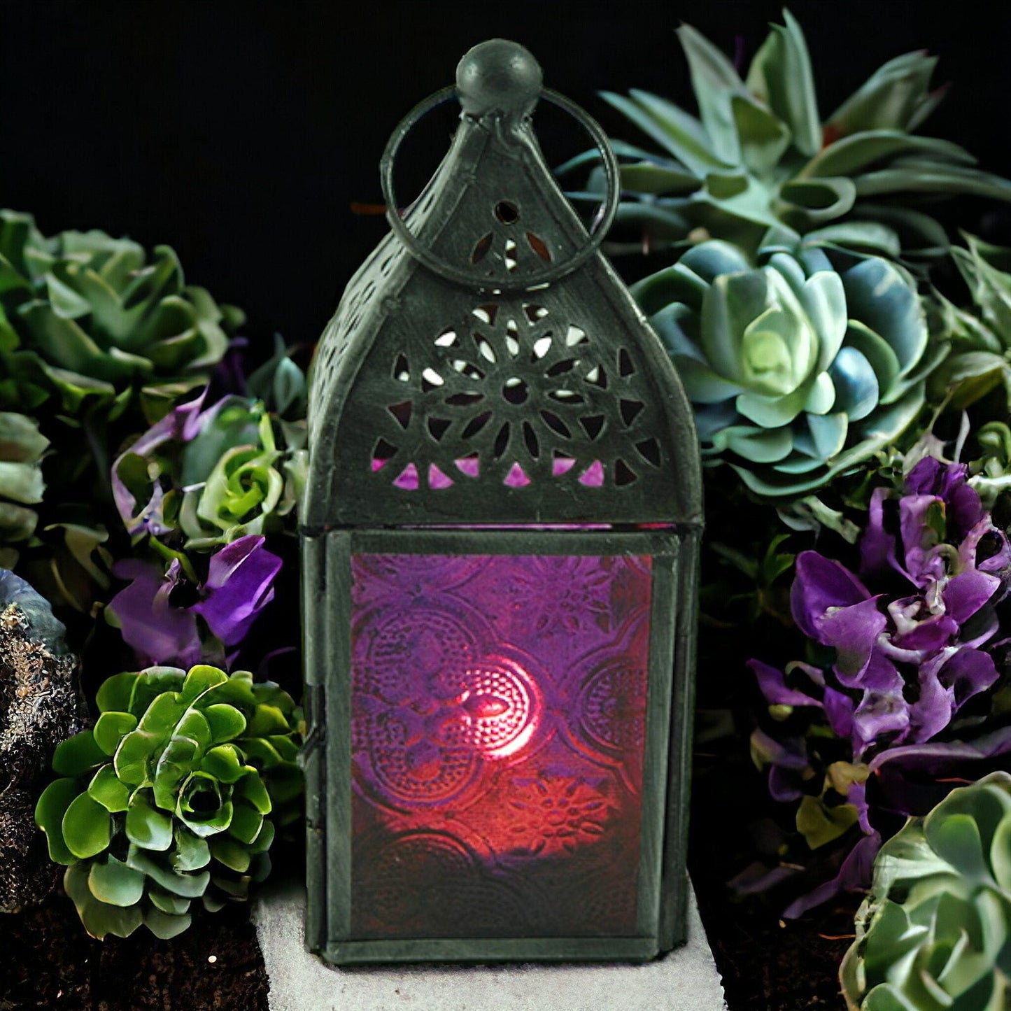 Moroccan Tealight Lantern - Exotic Candle Holder, Artisan Crafted, Mystical Ambient Lighting, Intricate Design, Home Decor Accent Boho Chic-Osiris Craftworks