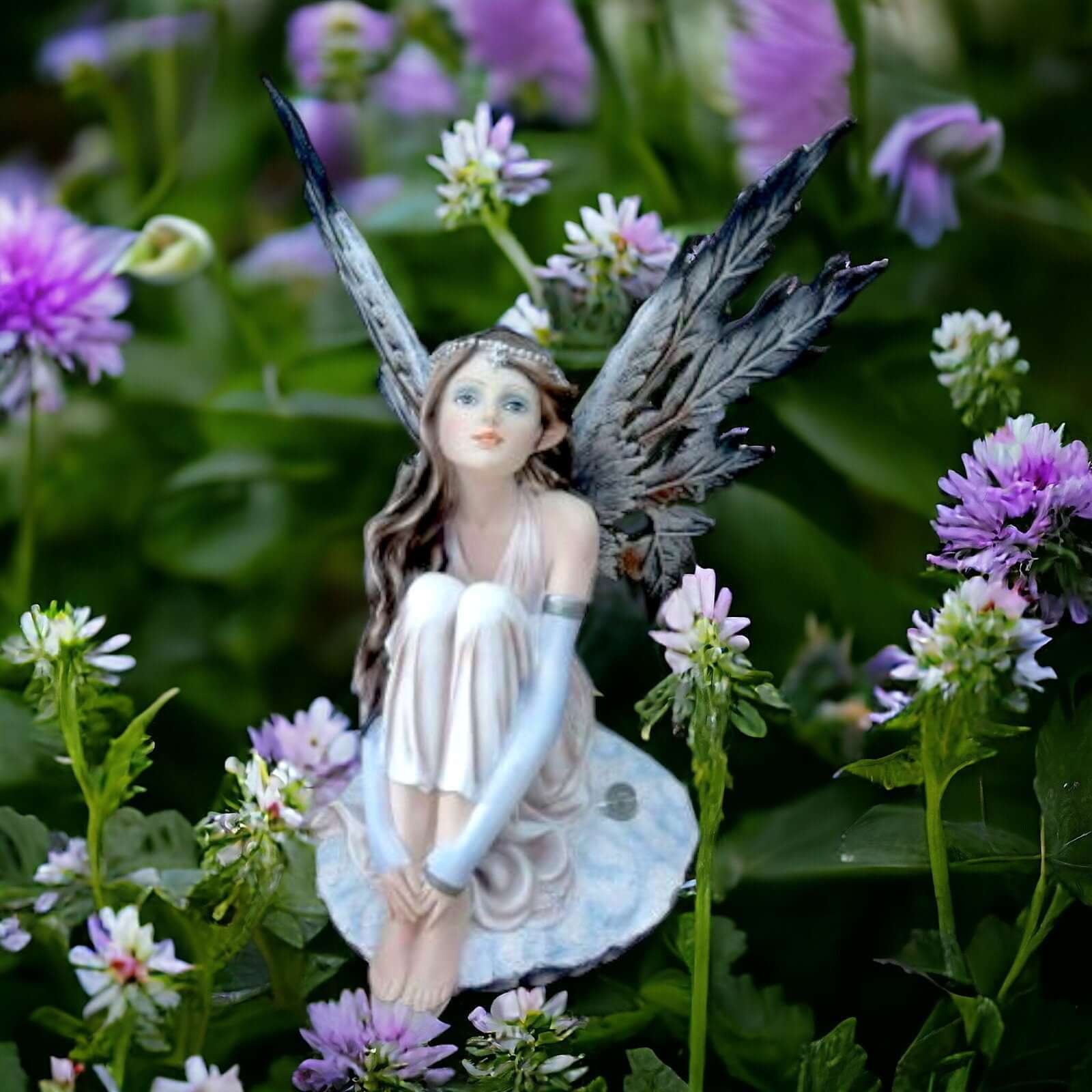 Angelic Fairy Figurine Large Statue, Ethereal Guardian Fairy Sculpture, Serene Home Decor, Inspirational Fantasy Art, Elegant Winged Fairy-Osiris Craftworks