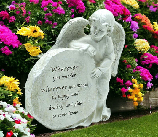 Cherished Angel Guardian - Thoughtful Graveside Ornament, an Angel in Heaven Gift with Comforting Presence-Osiris Craftworks