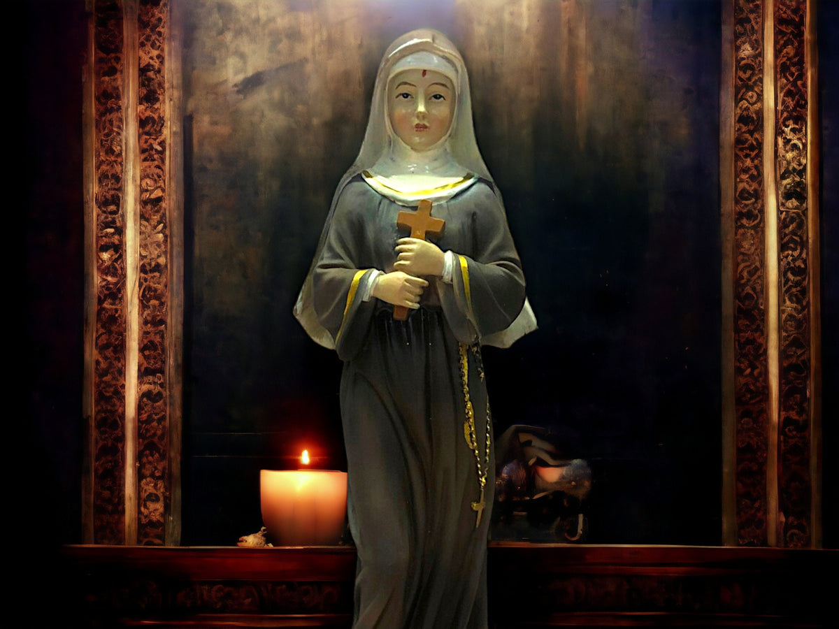 Saint Rita Frame Saint Rita Religious Statue - Catholic Decor - Spiritual Gift