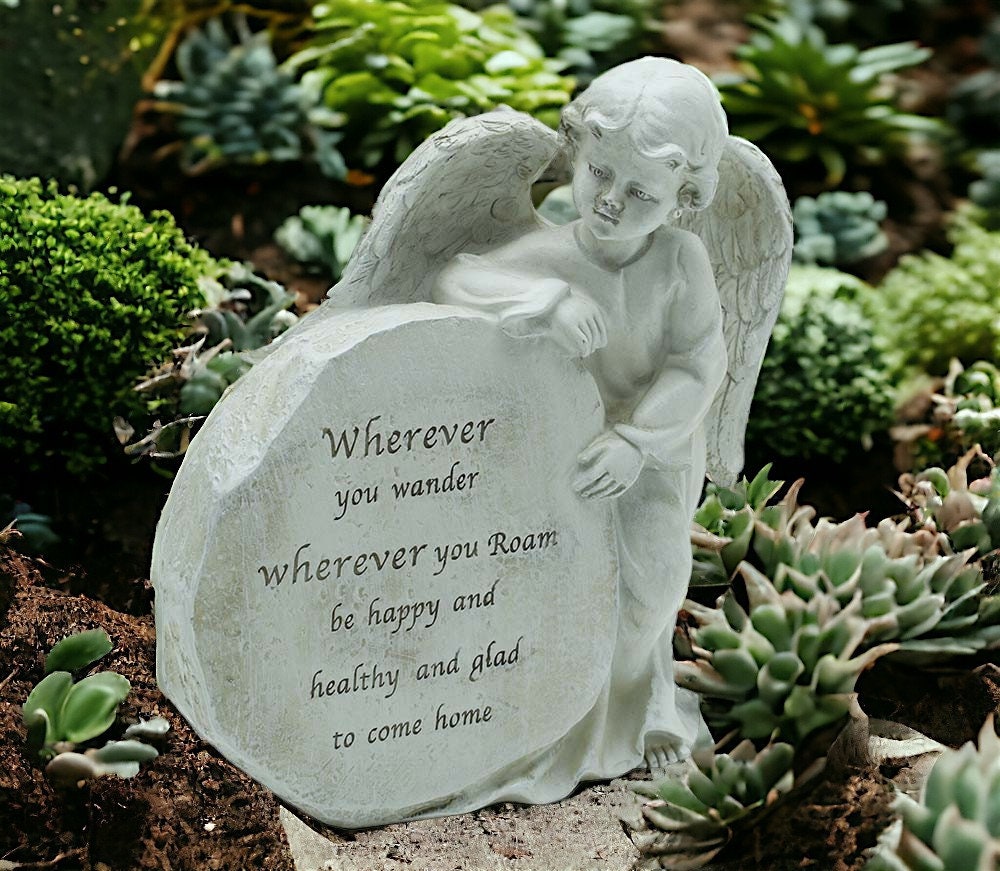 Cherished Angel Guardian - Thoughtful Graveside Ornament, an Angel in Heaven Gift with Comforting Presence-Osiris Craftworks