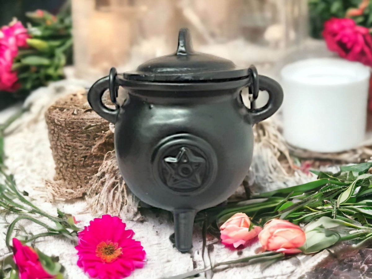 Cauldron For Ritual Pentagram Cauldron, Wiccan Ritual Pot