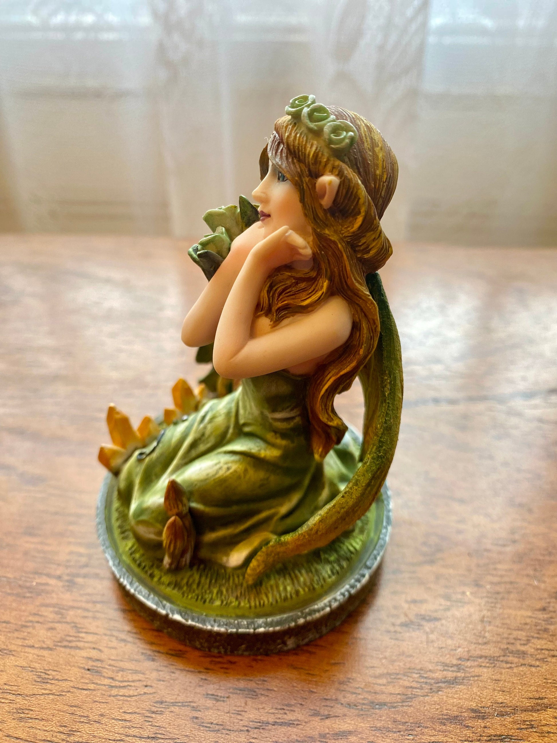 Virgo Zodiac Enchantress Fairy Figurine - Handcrafted Resin Virgo Maiden Statue - Earthy Aesthetic Decor, Ideal Gift for Virgo Individuals-Osiris Craftworks