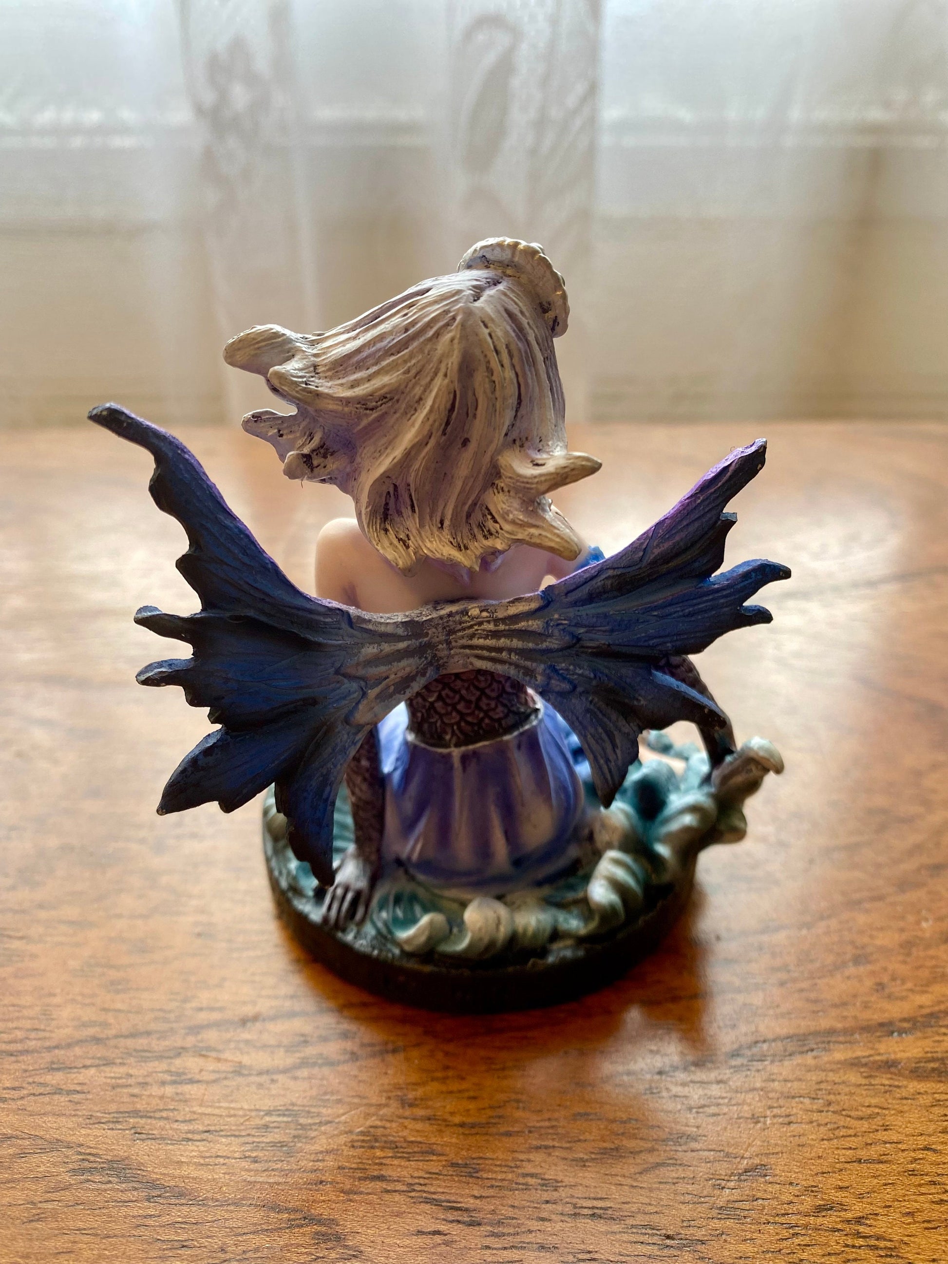 Enchanted Pisces Zodiac Fairy Figurine - Mystical Astrology Resin Statue, Nautical Fantasy Decor, Celestial Water Sign Collectible-Osiris Craftworks