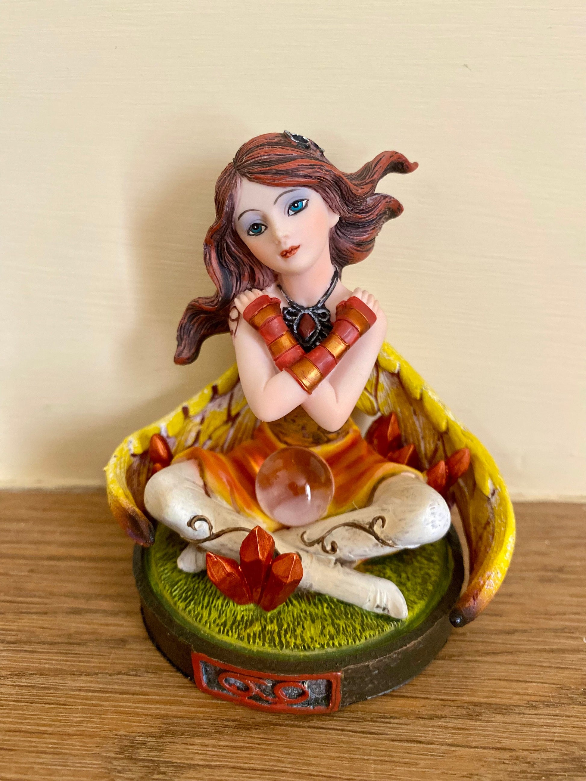 Cancer Zodiac Fairy Figurine - Intuitive Water Sign Resin Collectible, 9.5cm - Astrological Symbol, Nurturing Spirit Decor-Osiris Craftworks