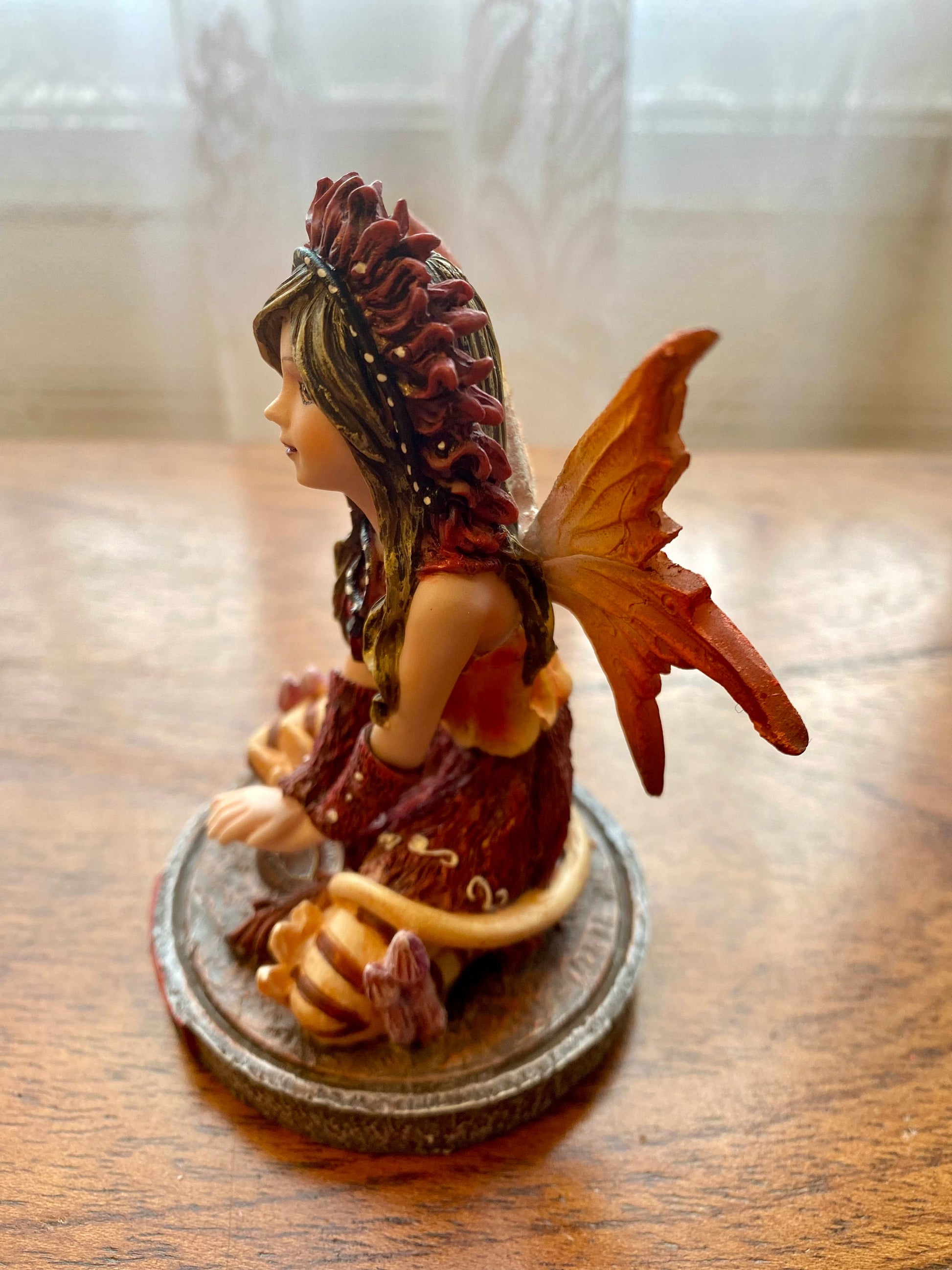 Leo Zodiac Enchantress Fairy Figurine - Resin Sculpture of Celestial Maiden, Astrological Handcrafted Decor, 9.5 cm - Perfect Gift for Leo-Osiris Craftworks