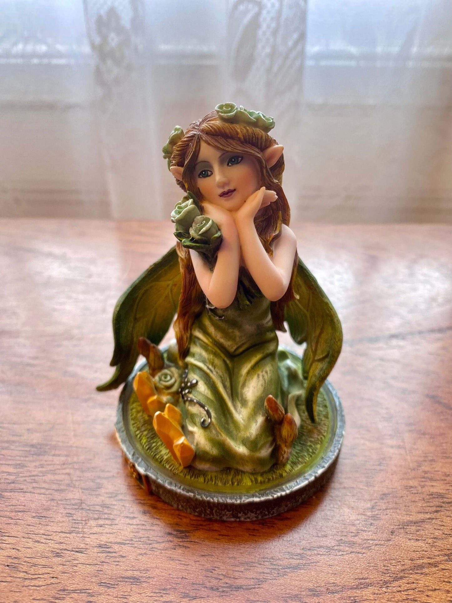 Virgo Zodiac Enchantress Fairy Figurine - Handcrafted Resin Virgo Maiden Statue - Earthy Aesthetic Decor, Ideal Gift for Virgo Individuals-Osiris Craftworks