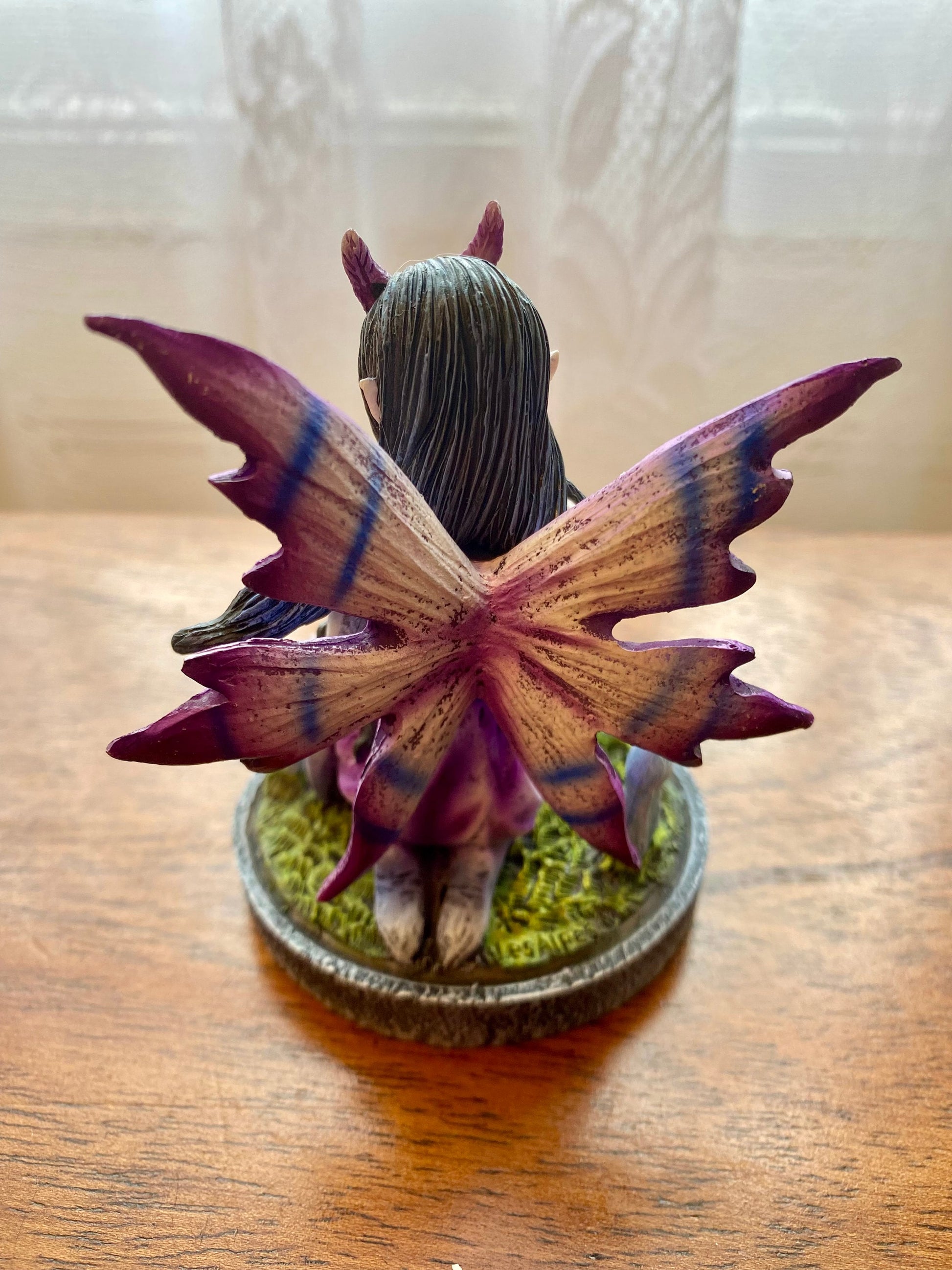 Enchanted Sagittarius Zodiac Fairy Statue - Mystical Purple Winged Fairy Figurine with Crystal Orb, Handcrafted Resin Decor, 9.5cm-Osiris Craftworks