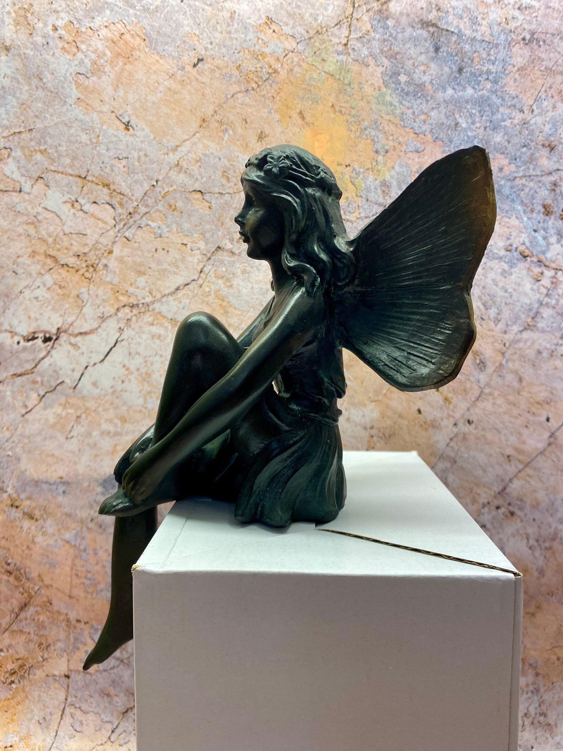 Enchanting Flower Fairy Shelf Sitter, 26.5cm – Graceful Resin Fairy Figurine for Whimsical Home Accents-Osiris Craftworks