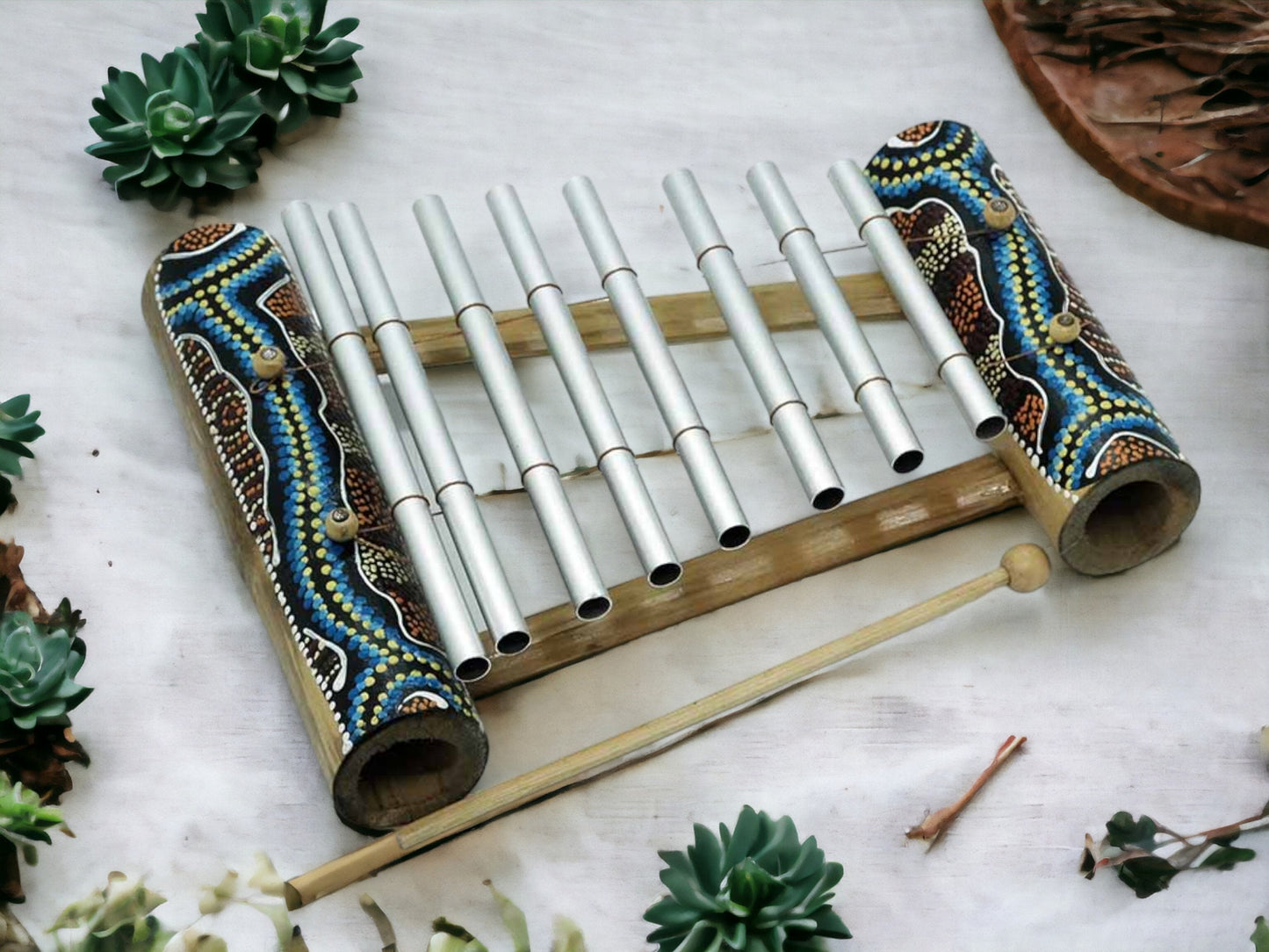 Xylophone en bois fabriqué à la main, instrument de musique à percussion, jouet pour enfants, décoration d'intérieur