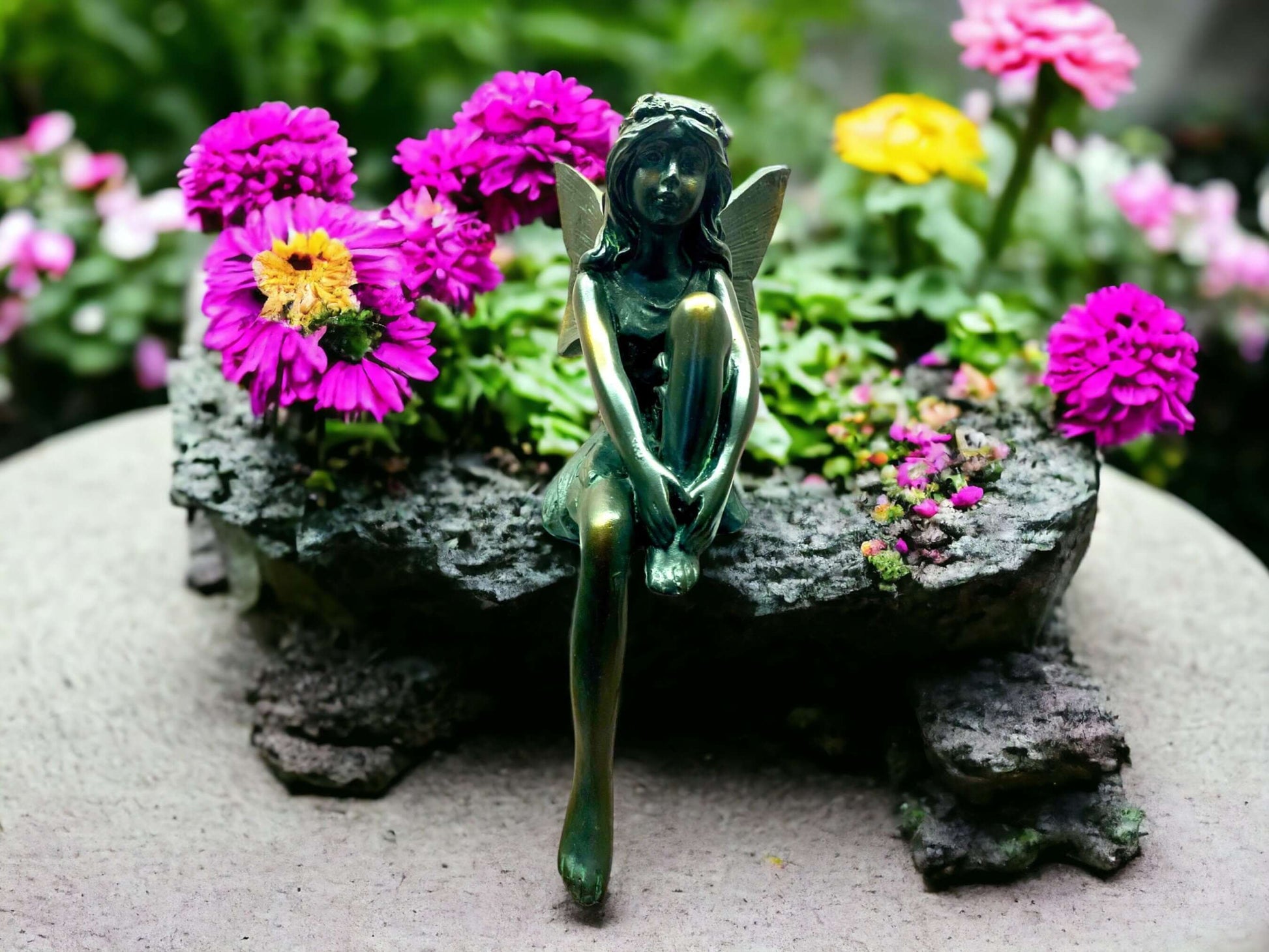 Enchanting Flower Fairy Shelf Sitter, 26.5cm – Graceful Resin Fairy Figurine for Whimsical Home Accents-Osiris Craftworks