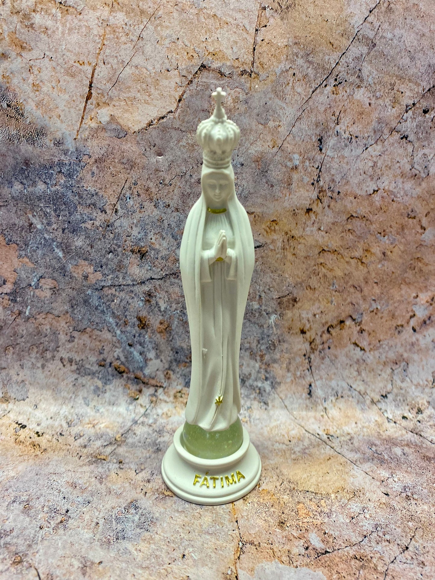 Lady of Fatima Resin Statue – Serene Virgin Mary Figurine, Religious Spiritual Decor, Inspirational Catholic Icon for Prayer and Devotion-Osiris Craftworks