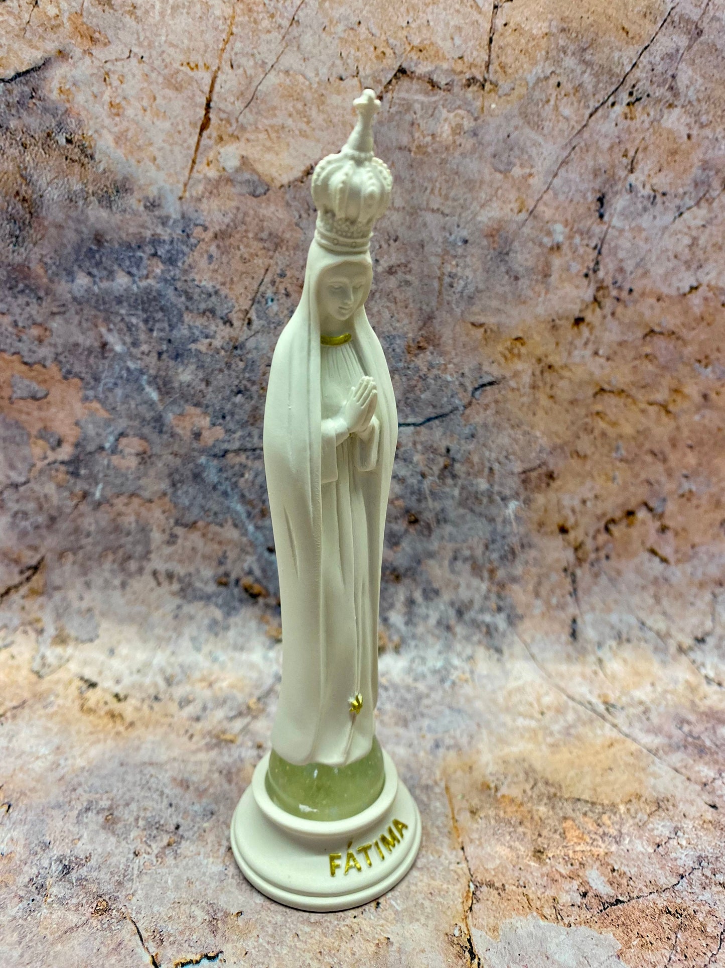 Lady of Fatima Resin Statue – Serene Virgin Mary Figurine, Religious Spiritual Decor, Inspirational Catholic Icon for Prayer and Devotion-Osiris Craftworks