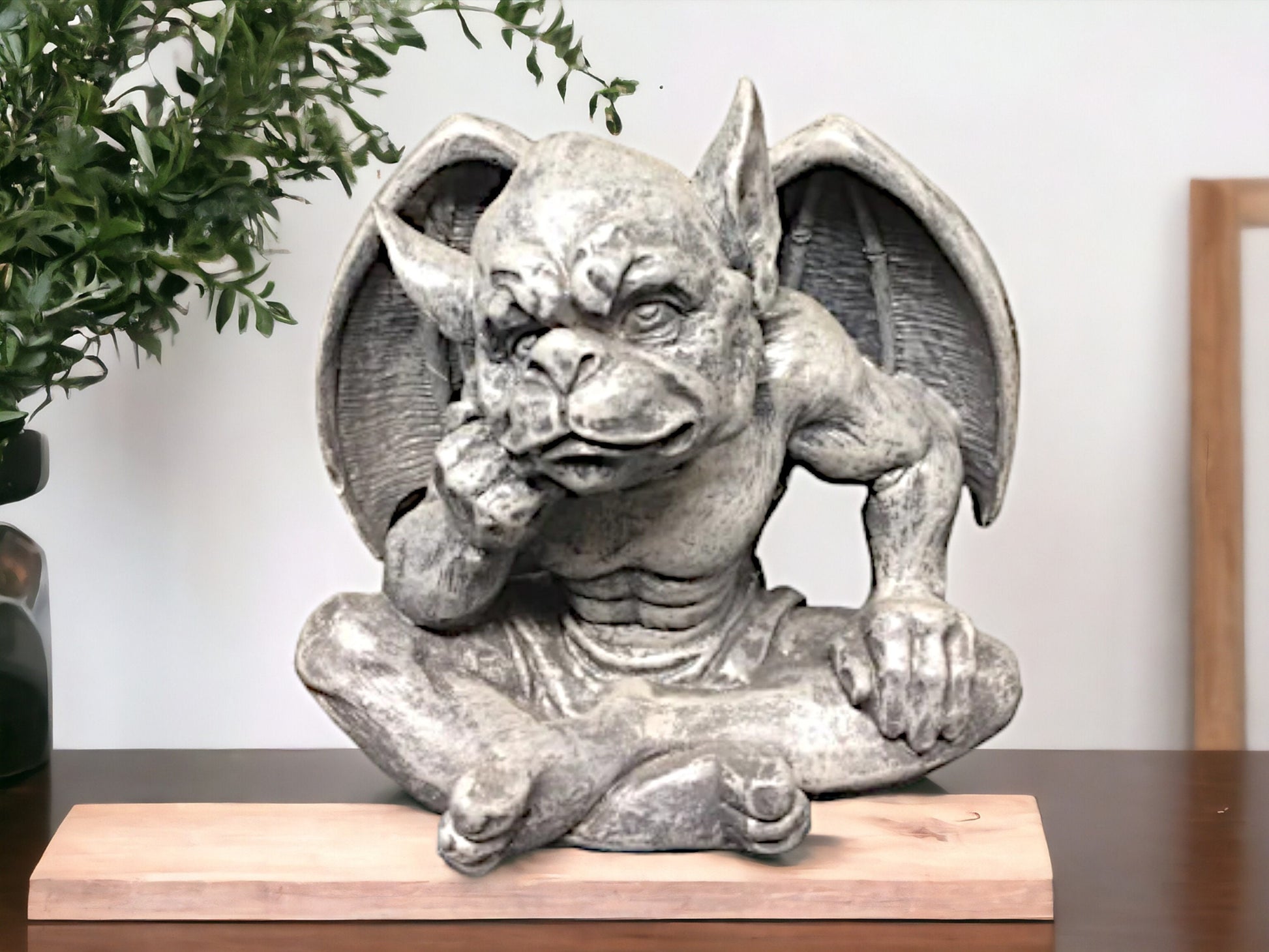 Handmade Cold Cast Resin Gargoyle Statue Perfect for Indoor/Outdoor Decor | Lightweight & Detailed | Unique Home Accent-Osiris Craftworks