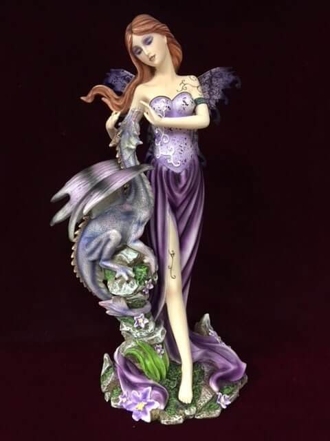 Enchanted Fairy and Dragon Companion Statue - Majestic Fantasy Resin Figurine for Collectors and Home Decor-Osiris Craftworks