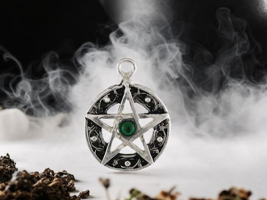 Celtic Knot Pentagram Amulet - Lead-Free Pewter Talisman with Cord, Pagan Wiccan Protection Necklace, Gothic Jewelry, Spiritual Gift-Osiris Craftworks