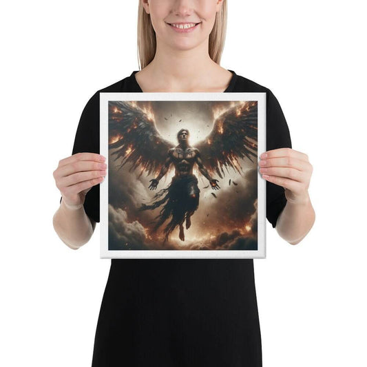 The Ascension of Lucifer Canvas Art - Captivating Mythological Wall Decor