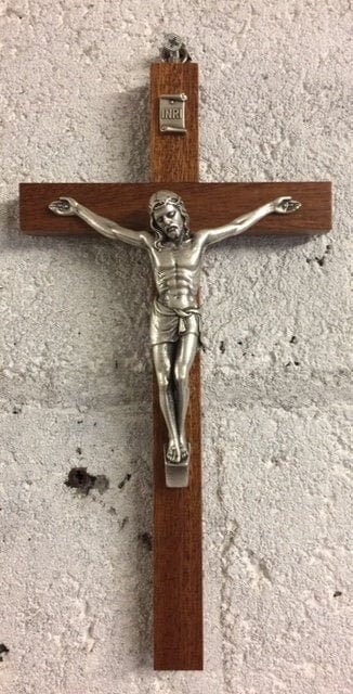 Mahogany Wood Cross | Elegant Crucifix | Religious Wall Decor | Christian Symbol | Church & Home Spiritual Art-Osiris Craftworks