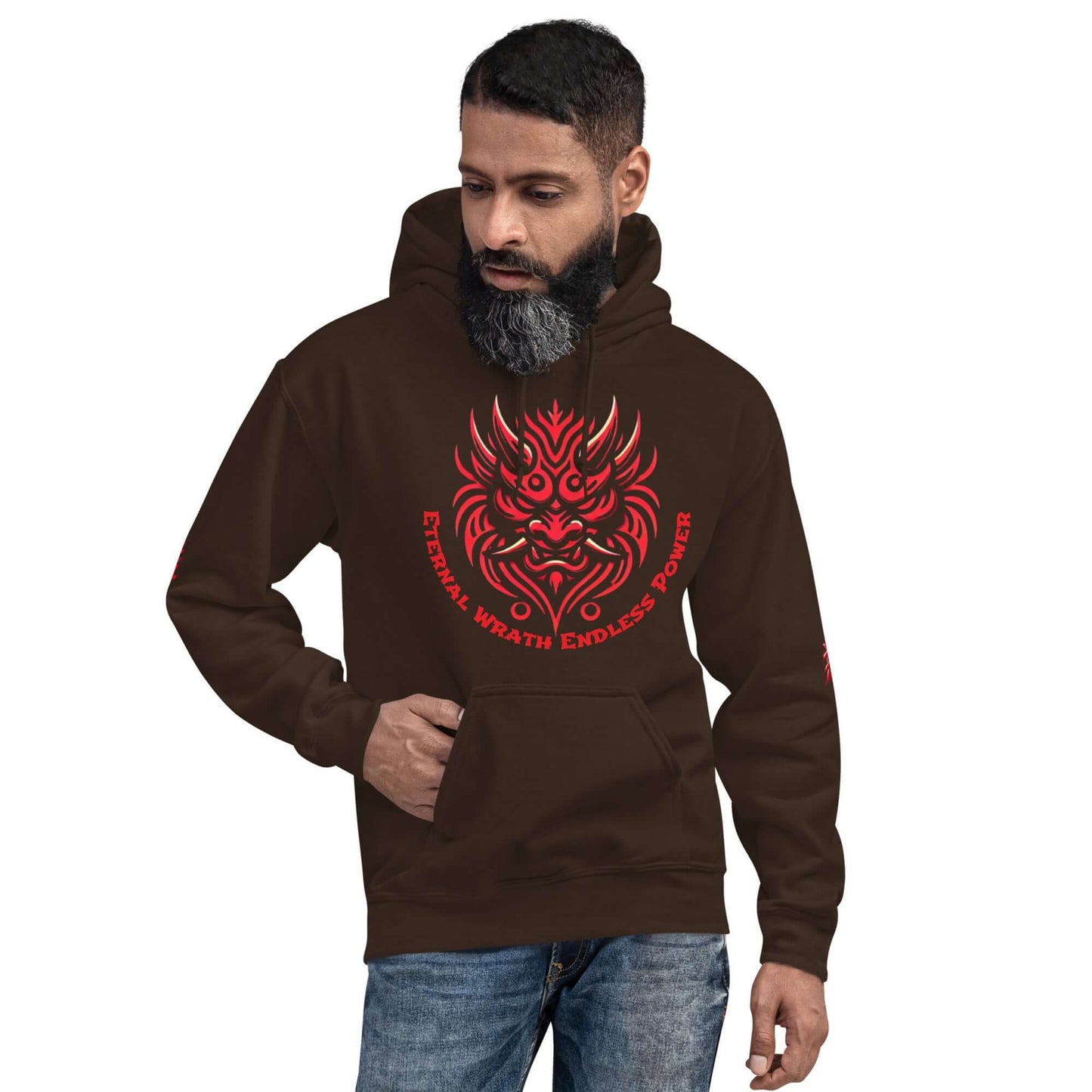 Oni Demon Hoodie – Japanese Folklore Inspired, Soft and Stylish Unisex Pullover-Clothing-Osiris Craftworks