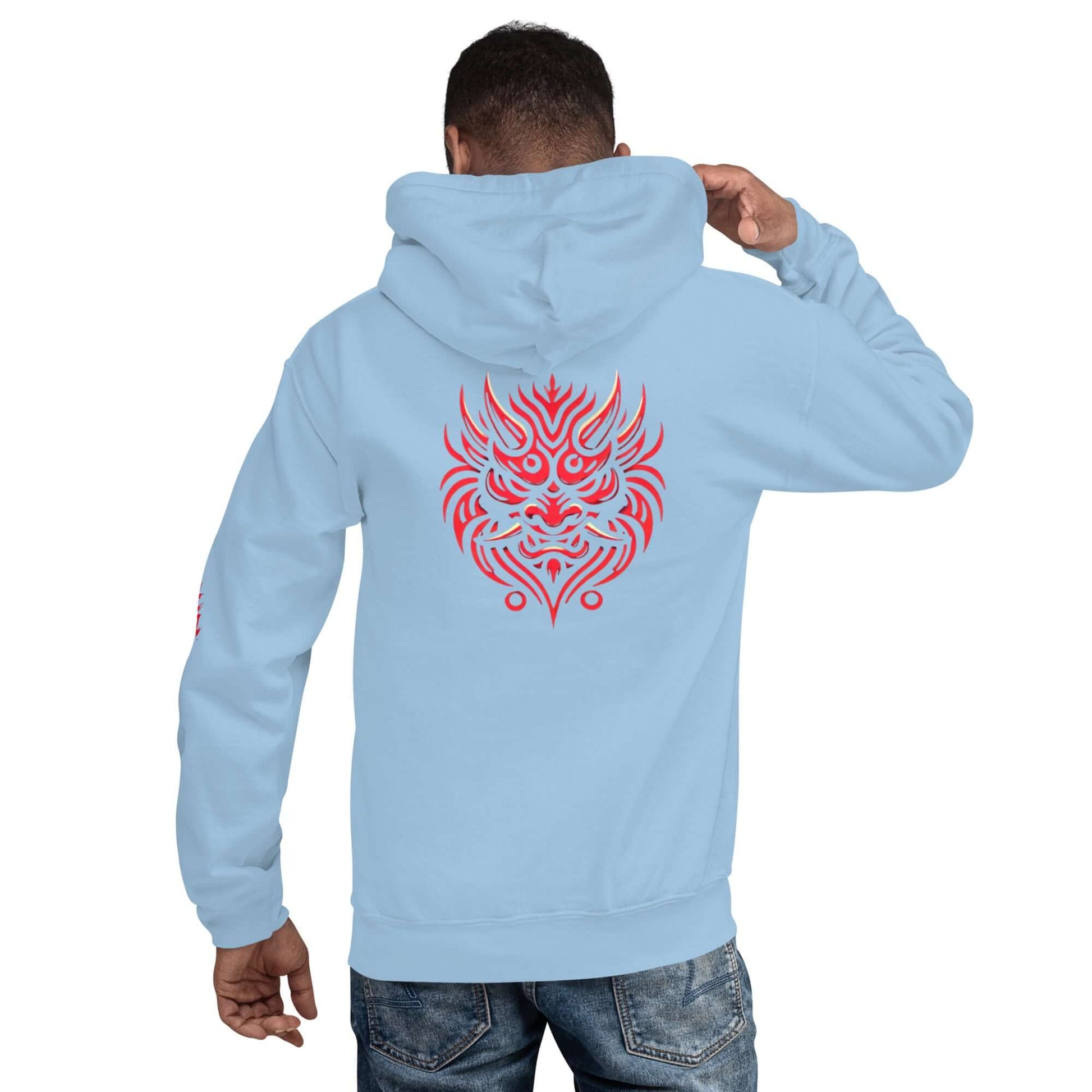 Oni Demon Hoodie – Japanese Folklore Inspired, Soft and Stylish Unisex Pullover-Clothing-Osiris Craftworks