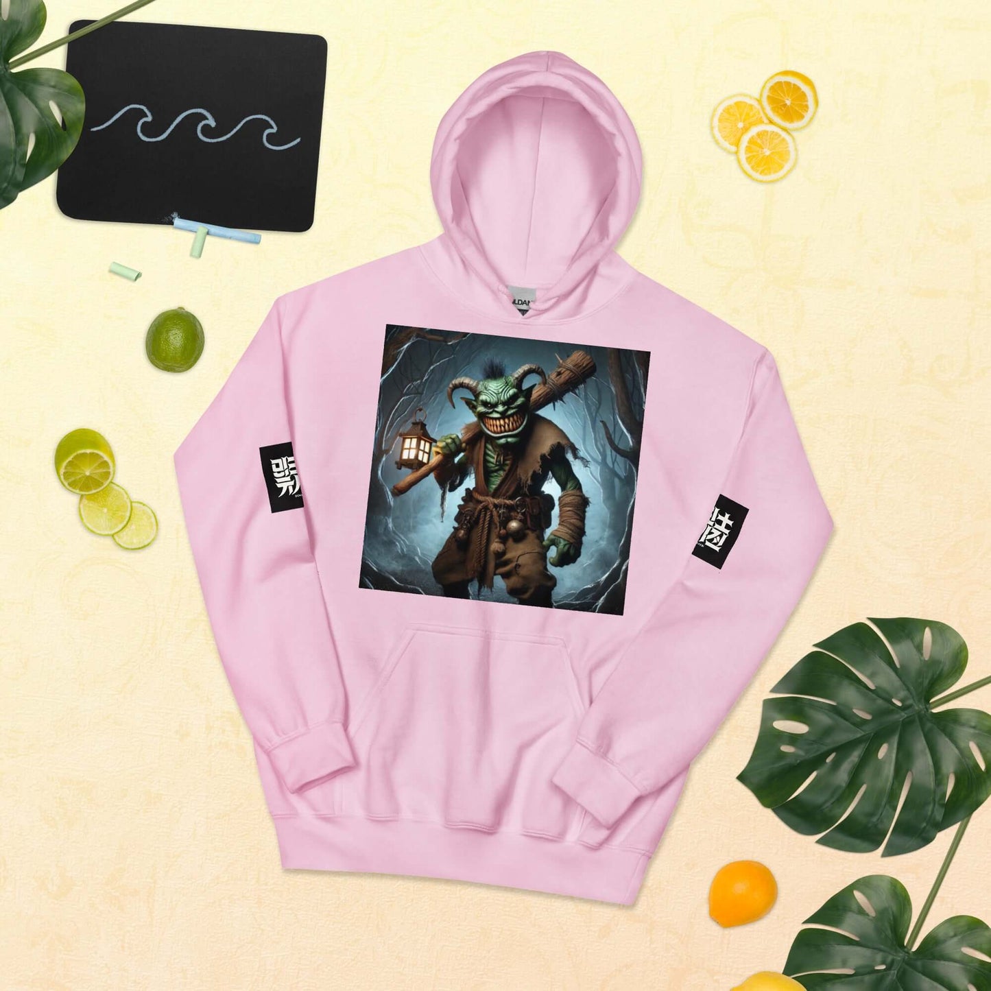 Dokkaebi Demon Hoodie - Korean Folklore Inspired Pullover - Unisex-Clothing-Osiris Craftworks