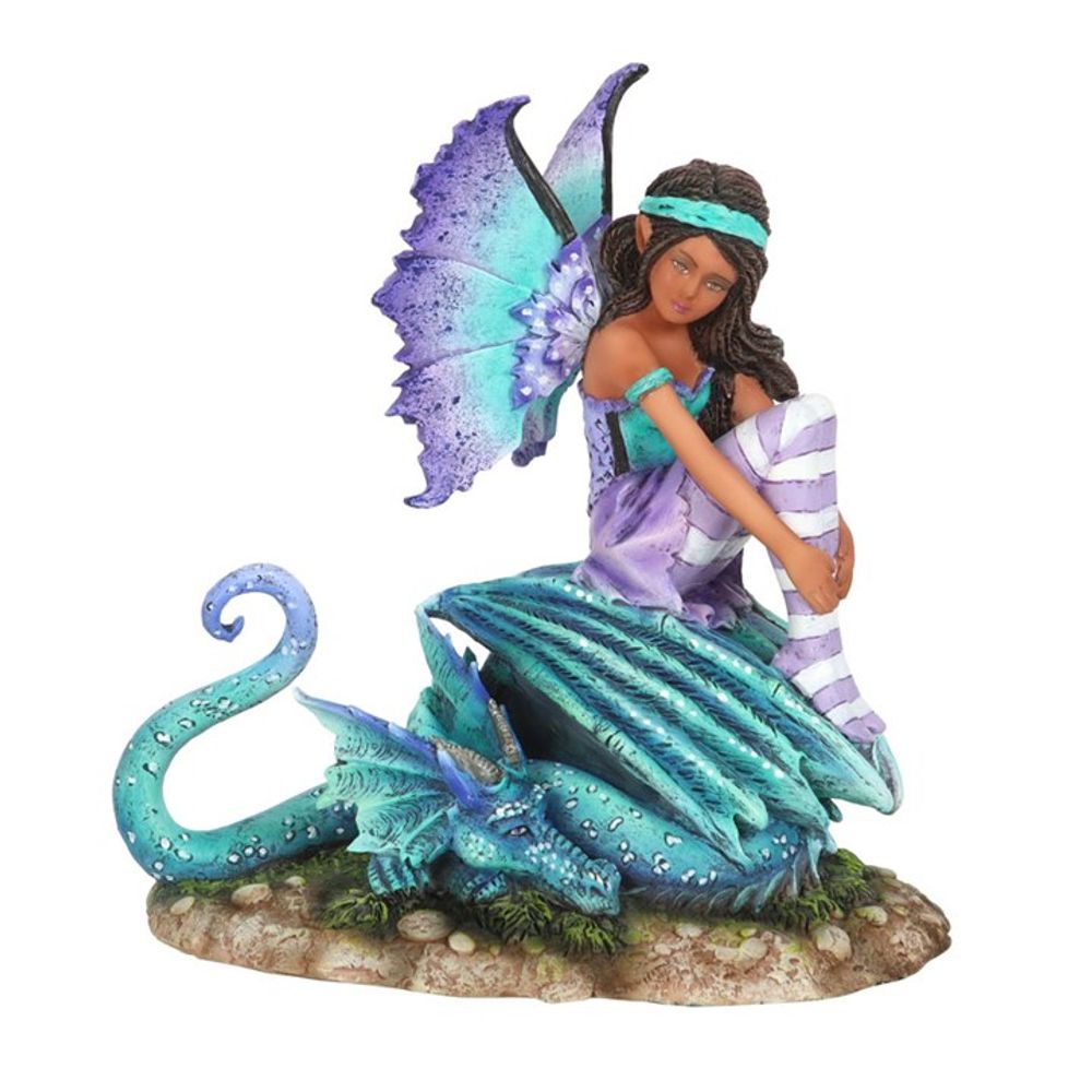 Amy Brown 'Dragon Perch' Fantasy Fairy & Dragon Figurine