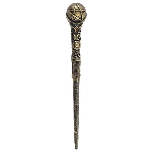 Bronze Pentagram Wand Witches and Wizards Magic Inspired Gift